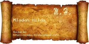 Mladen Hilda névjegykártya